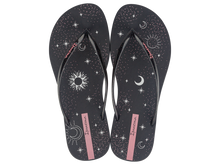 Load image into Gallery viewer, IPANEMA EASY STAR FEM BLACK/GLITTER BLACK/PINK