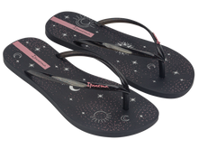 Load image into Gallery viewer, IPANEMA EASY STAR FEM BLACK/GLITTER BLACK/PINK