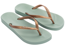 Load image into Gallery viewer, IPANEMA ANATOMIC TAN FEM GREEN/GOLD