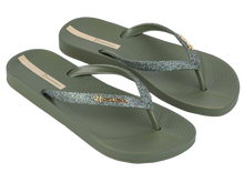 Load image into Gallery viewer, IPANEMA ANATOMIC LOLITA FEM GREEN/GLITTER GREEN