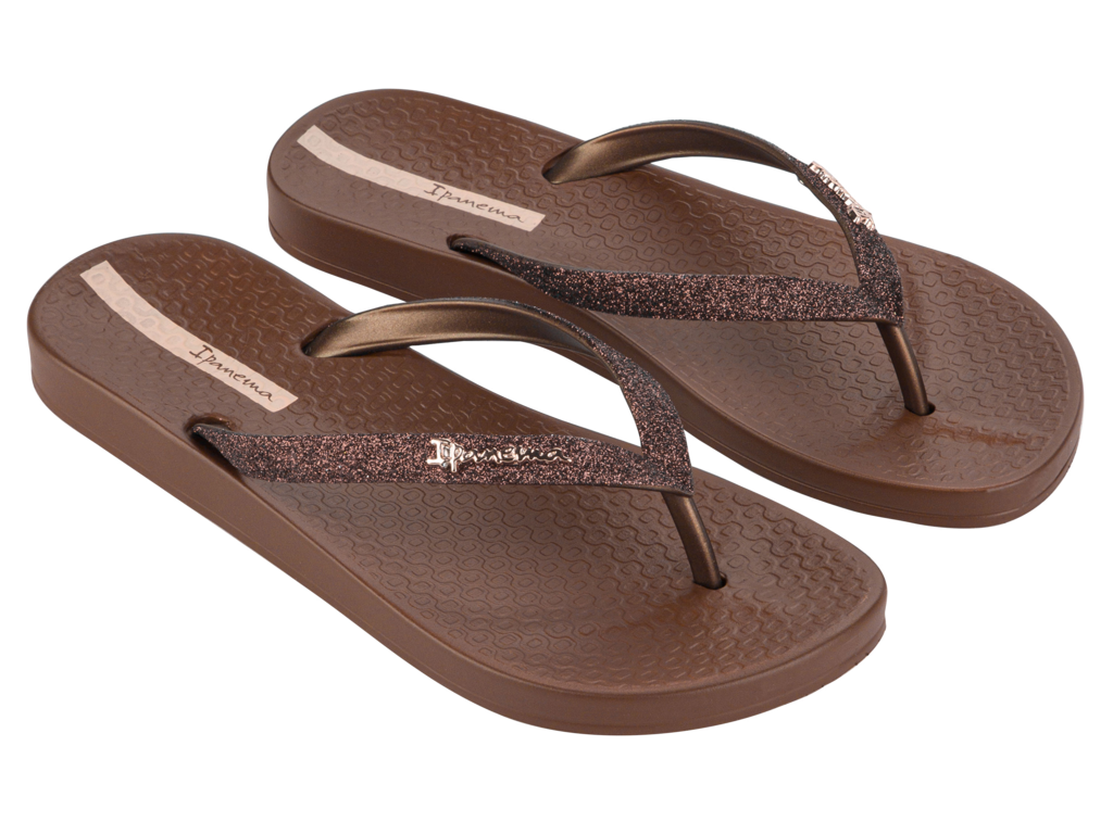 Ipanema Damen Flipflop Anat Lolita Fem – Mit Glitzer-Zehenriemen, Vegan, Rutschfest & Anatomischem Fußbett
