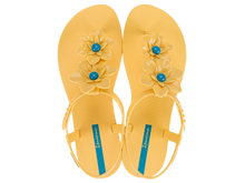 Load image into Gallery viewer, IPANEMA DUO FLOWERS SANDAL FEM YELLOW/BLUE