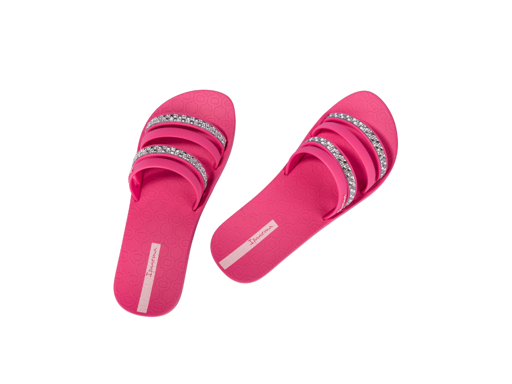 Sandalias Ipanema Chic Slide Mujer - Con Adornos De Piedra Y Cristal, Estilo Glamuroso