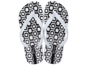 IPANEMA CLASS HAPPY FEM WHITE/BLACK/DARK GREY