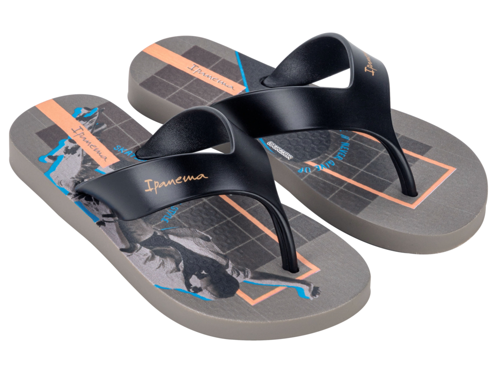IPANEMA DECK CITY KIDS GREY/BLACK/ORANGE