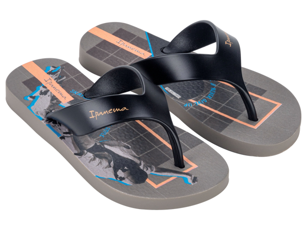 IPANEMA DECK CITY KIDS GREY/BLACK/ORANGE