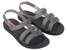 Load image into Gallery viewer, IPANEMA GO STYLE KIDS BLACK/GLITTER/ORANGE
