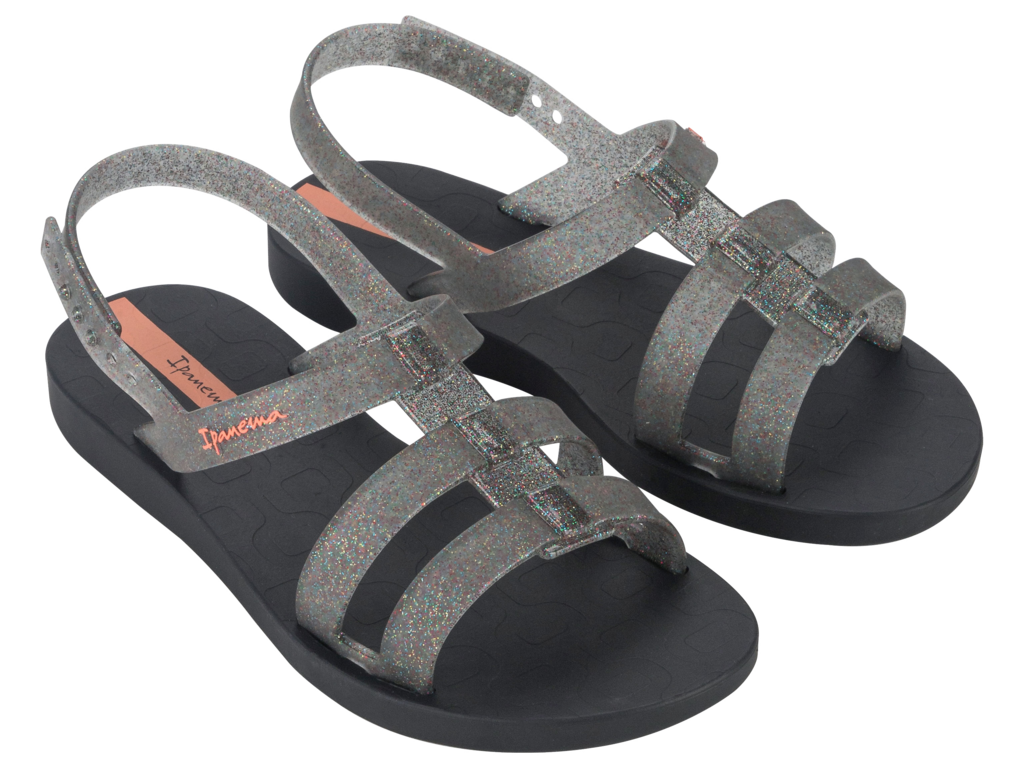 IPANEMA GO STYLE KIDS BLACK/GLITTER/ORANGE