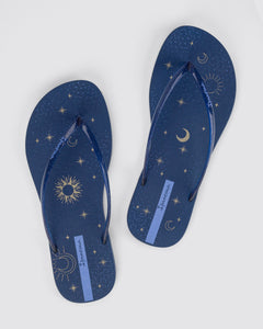 IPANEMA EASY STAR FEM BLUE/BLUE GLITTER/GOLD