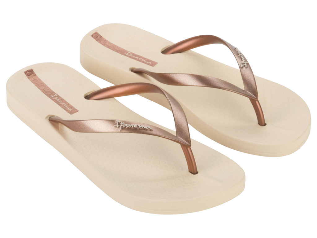 IPANEMA ANATOMIC SHINE FEM BEIGE/COPPER