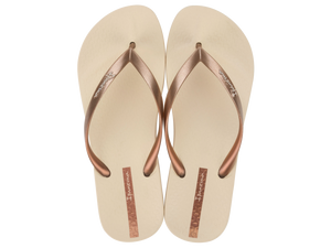 IPANEMA ANATOMIC SHINE FEM BEIGE/COPPER