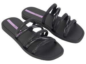 IPANEMA SOLAR SHINE SLIDE AD BLACK/GLITTER BLACK/LILAC