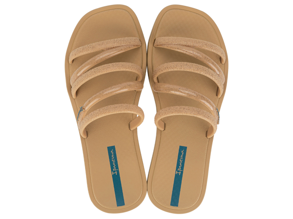 IPANEMA SOLAR SHINE SLIDE AD BEIGE/GLITTER BEIGE/BLUE