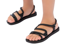 Load image into Gallery viewer, IPANEMA SOLAR SANDAL KIDS BLACK
