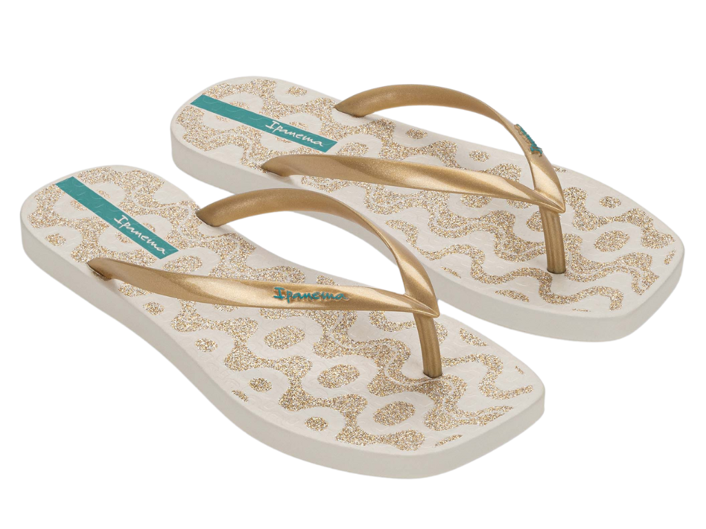 IPANEMA EDGE FEM BEIGE/GOLD/BLUE