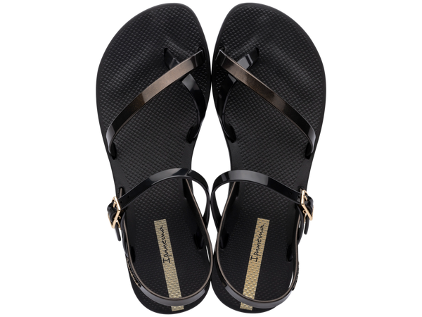 IPANEMA FASHION SAND VIII FEM BLACK/GOLD BLACK