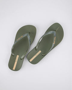 IPANEMA ANATOMIC LOLITA FEM GREEN/GLITTER GREEN