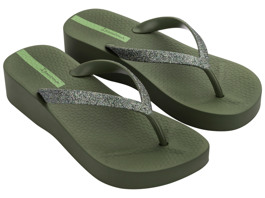 IPANEMA MESH CHIC PLAT FEM GREEN/GLITTER