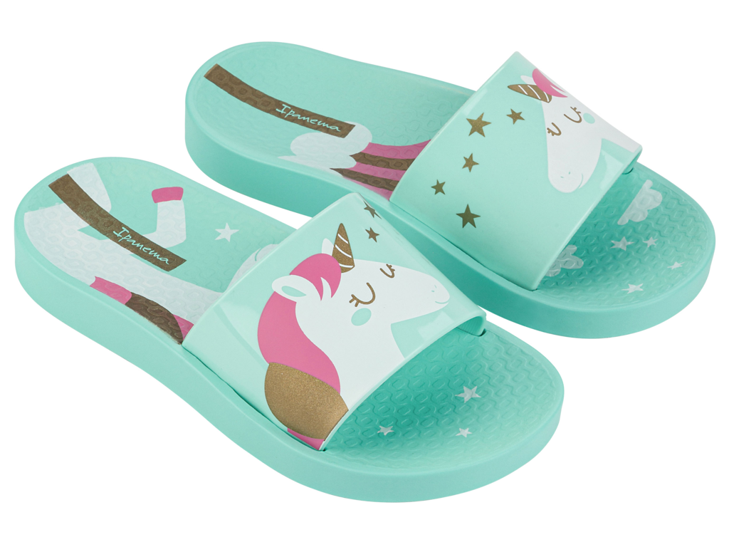 IPANEMA URBAN V SLIDE KIDS GREEN/GREEN/WHITE