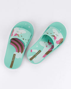 IPANEMA URBAN V SLIDE KIDS GREEN/GREEN/WHITE