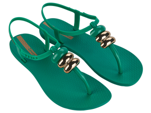 IPANEMA CLASS BLOWN UP SANDAL FEM GREEN/BRONZE