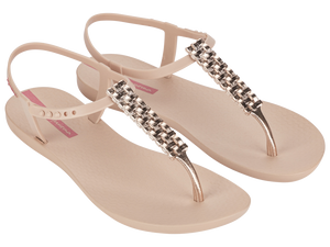 IPANEMA CLASS MODERN CRAFT SANDAL FEM BEIGE/METALLIC PINK