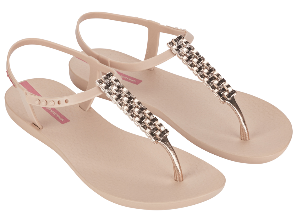 IPANEMA CLASS MODERN CRAFT SANDAL FEM BEIGE/METALLIC PINK