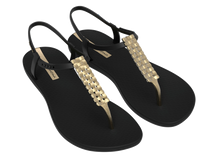 Load image into Gallery viewer, IPANEMA CLASS MODERN CRAFT SANDAL FEM BLACK/GOLD
