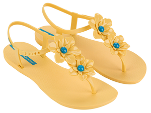 IPANEMA DUO FLOWERS SANDAL FEM YELLOW/BLUE