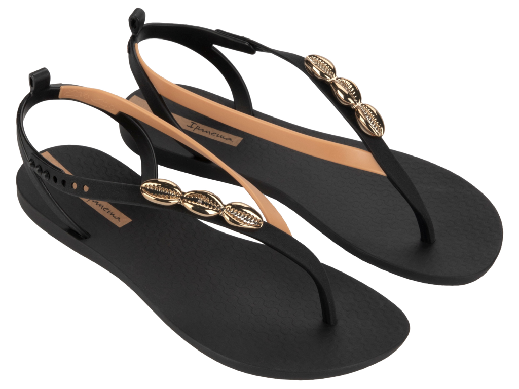 IPANEMA SALTY II SANDAL FEM BLACK/BEIGE/BRONZE