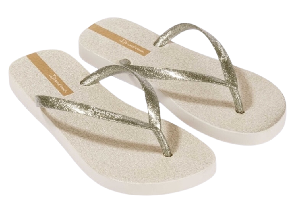 IPANEMA GLITTER FEM BEIGE/GOLD GLITTER SILVER